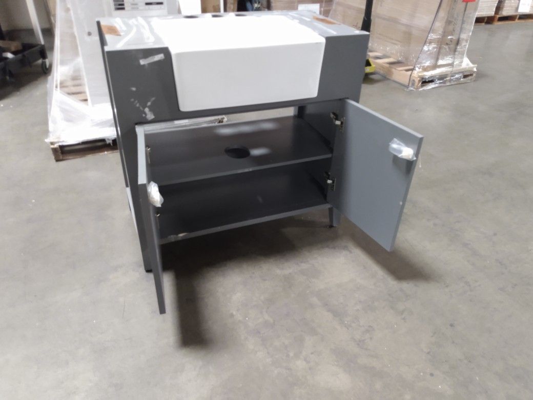 36" Sapphire Gray Bath Vanity OU182 for Sale in Rancho Cucamonga, CA