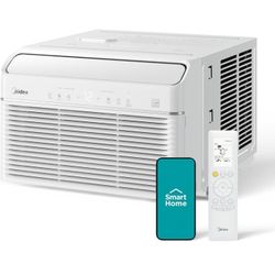 BRAND NEW IN BOX Midea 8,000 BTU Smart Inverter Air Conditioner Window Unit with Heat and Dehumidifier – Cools up to 350 Sq. Ft., Energy Star Rated, Q
