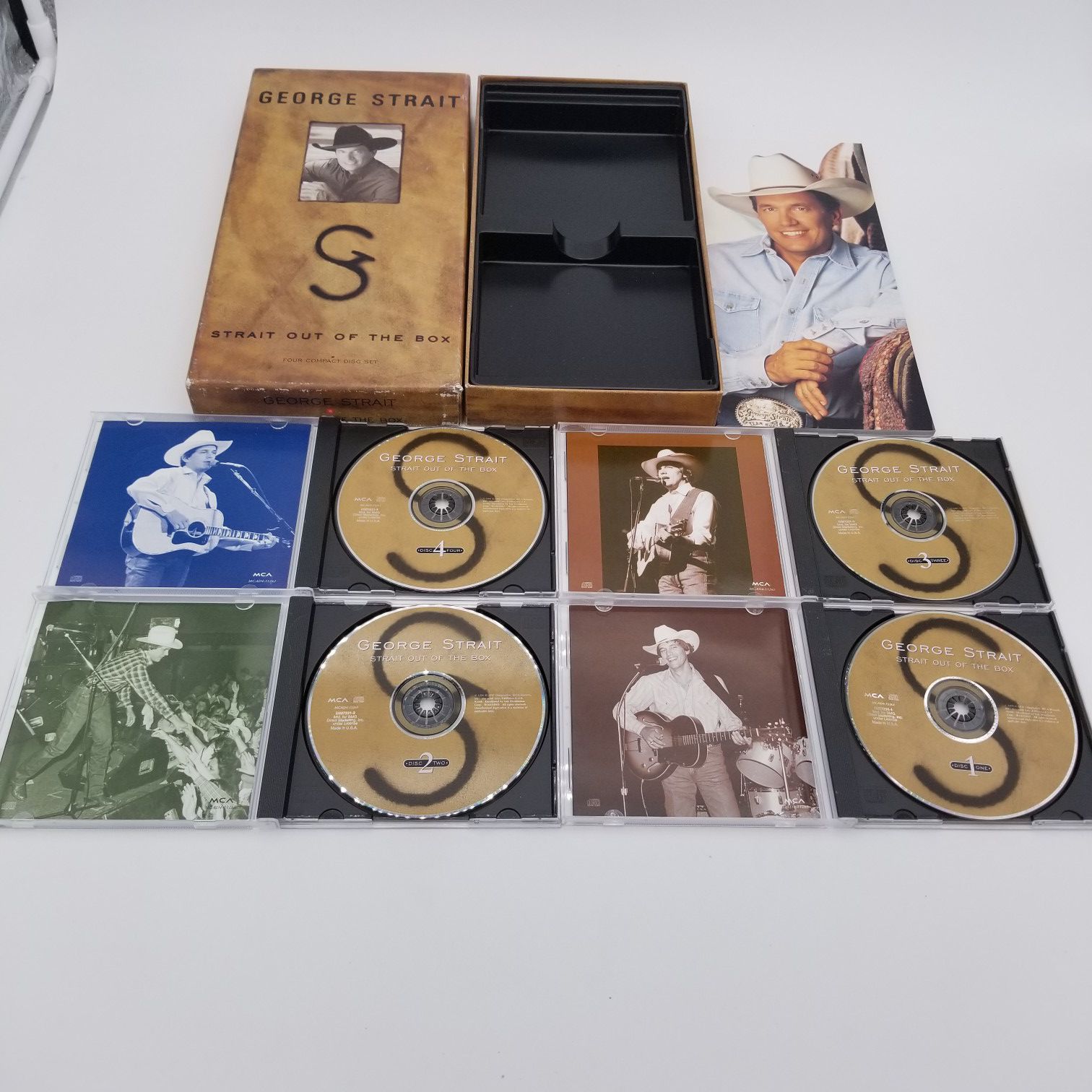 George Strait Strait Out of The Box 4 CD Box Set