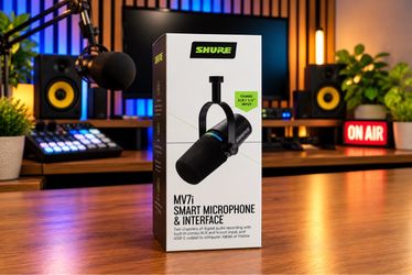 Shure MV7i Hybrid XLR/USB-C Mic w/ Audio Interface – New Sealed