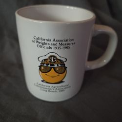 CA Weights & Measures Officials 50th Anniversary Coffee Mug - Long Beach 1985