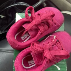 Pink Girls Puma Shoes Brand New 5C