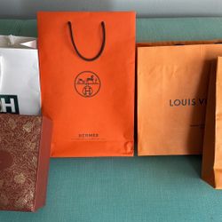 Set Of 5 Luxary Shopping Empty Bags 