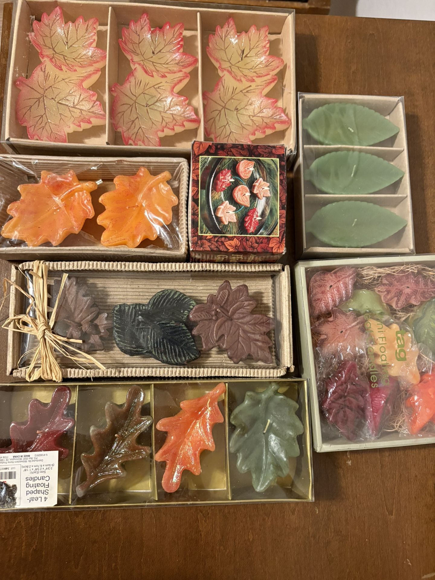 Fall Leaf Floating Candles / Table Decoration