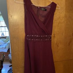 Burgundy Dress