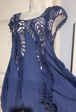 Beautiful design blue top tunic