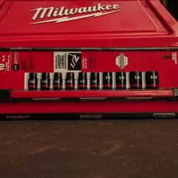 SHOCKWAVE 1/4 in. Drive SAE 6 Point Impact Socket Set (10-Piece)