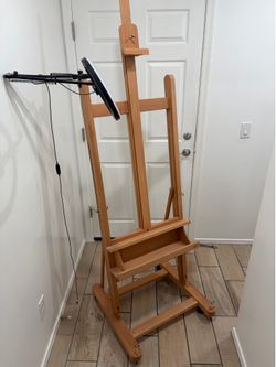 Large Wooden H-Frame Artist Easel (MABEF)