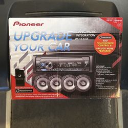 Pioneer Bundle With Radio And 4 Speakers 6.5 Inch Speakers