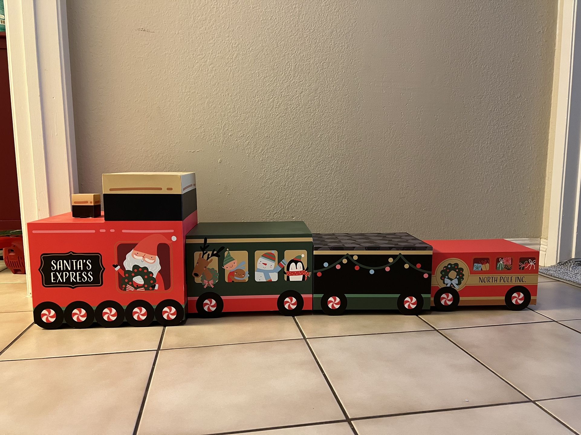 Santa Train Nesting Gift Boxes