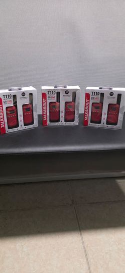Motorola Talkabout T110 Two-Way Radios – 3 Boxes