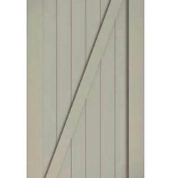 96" x 36" Z-Shape White Primed Solid Wood Core Barn Door, New in Box