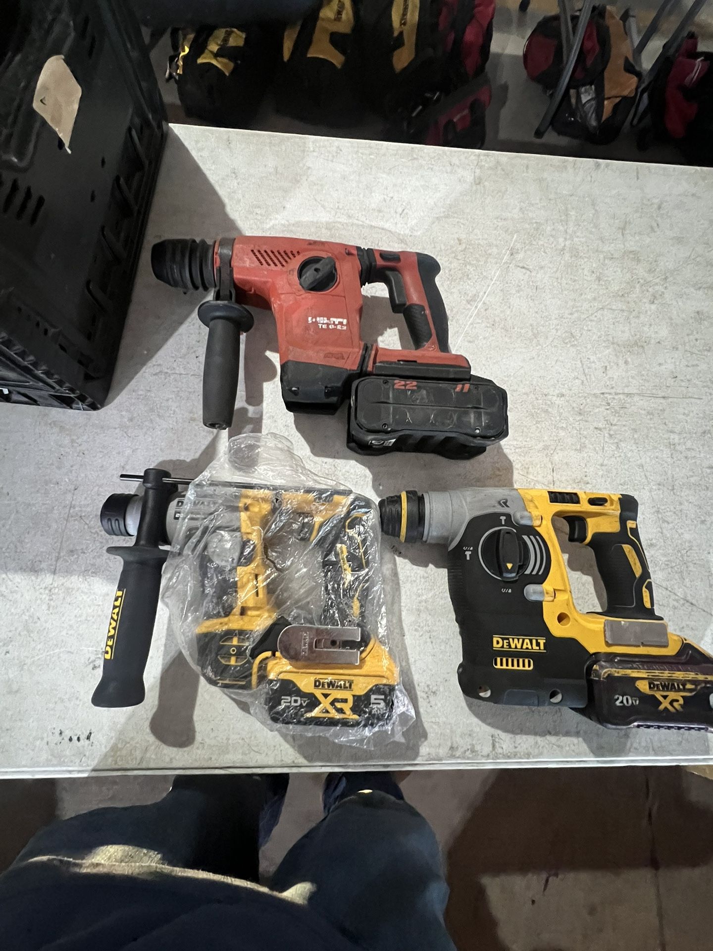 Dewalt And Hilti Rotary Hammer(Price On Description)