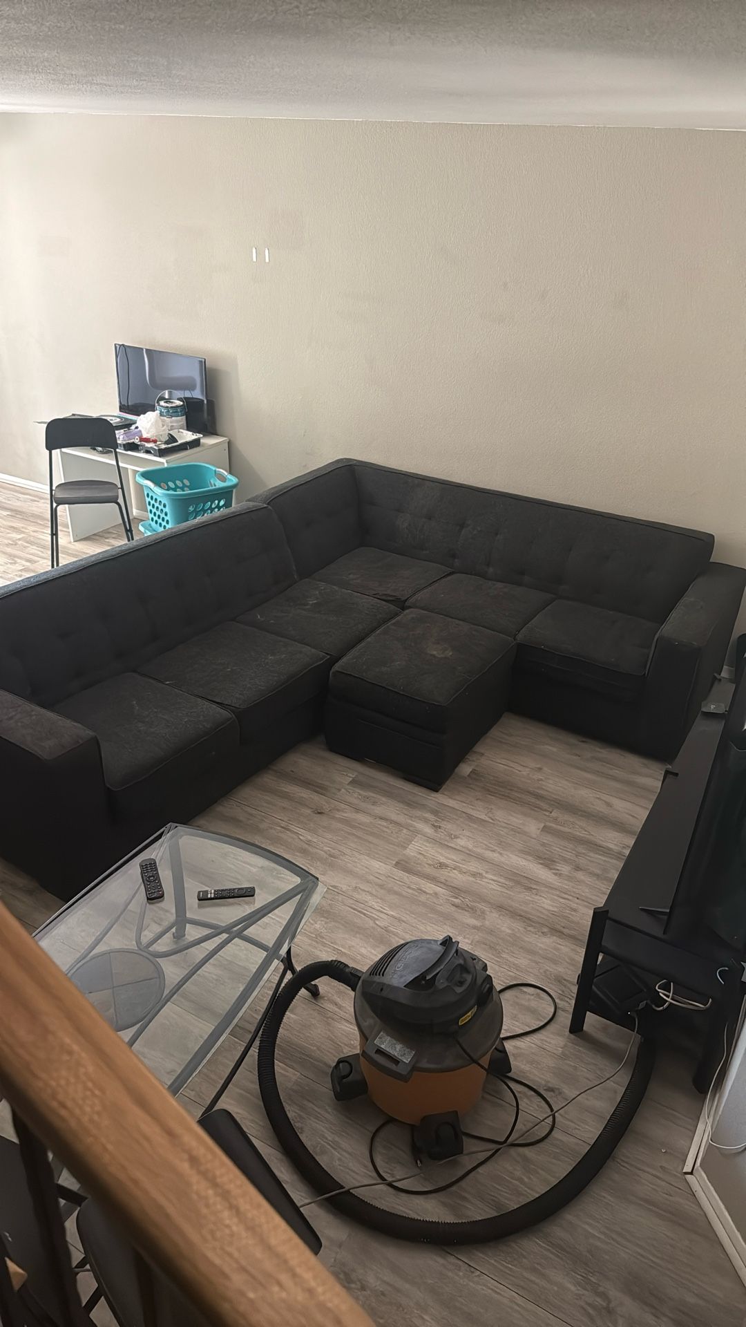 used couch. one rip in a cushion. one rip on the back cushion.