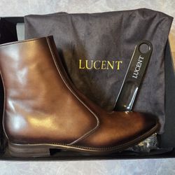 Mens Unworn Leather Boots (Size 9)