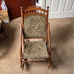 Antique Folding Rocking Chair