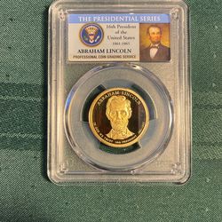 2010 S Abraham Lincoln Presidential Dollar Coin PCGS PR69CAM PROOF