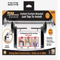 Brand New Tap Brackets (Black) Unopened