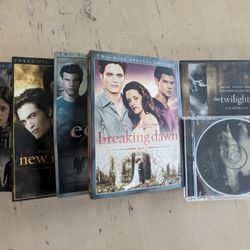 Twilight Saga DVDs + Soundtracks 
