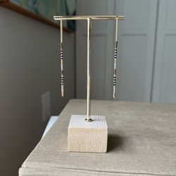 Miyuki Seed Bead Threader Earrings ( firm on price )