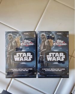 x2 2026 Topps Chrome Star Wars Blaster Box Lot of (2) In Hand Same Day Ship