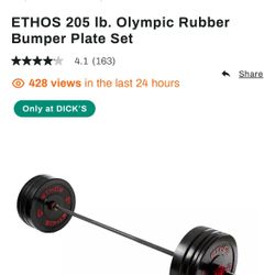 Ethos Weight Set (bar+250lbs Of Plates) 