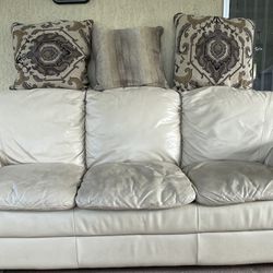 3 seat leather sleeper sofa