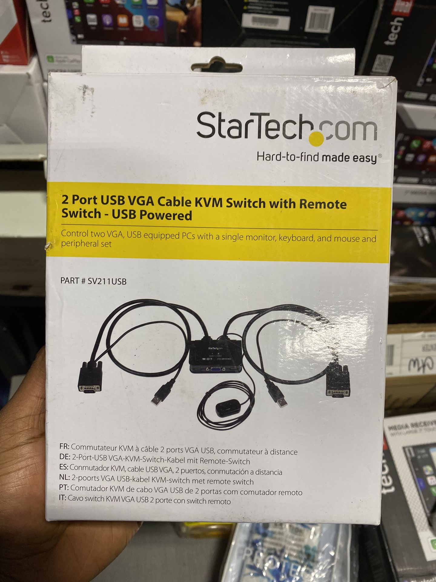 StarTech SV211USB 2 Port VGA Cable KVM Switch