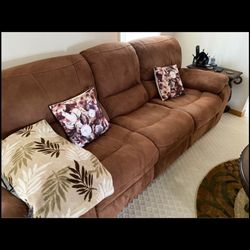 Sofa Set For Sale- Sofa, Love Seat And Recliner 