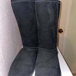 Black Suede Boots 