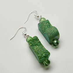 Green Quartz Earrings 