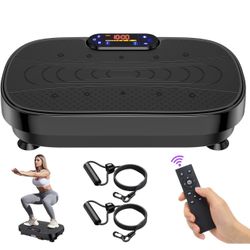 Vibration Plate Exercise Machine, Vibrating Plate Machine with Bluetooth for Lymphatic Drainage, Vibration Platform for Women Men Full Body Weight Los