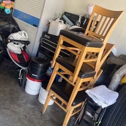 4 Strong Wood Chairs