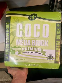 Coco 11lb Mega Brick Premium Plant Soil