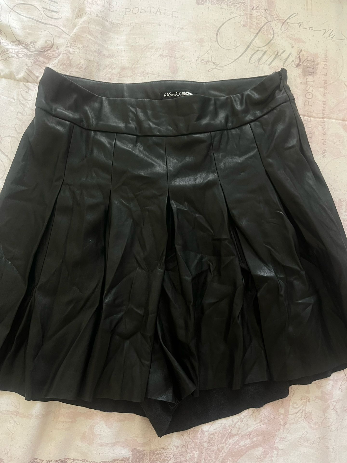 Fashion Nova Leather Skirt