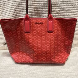 Michael Kors Jodie Large Logo Jacquard tote bag Red