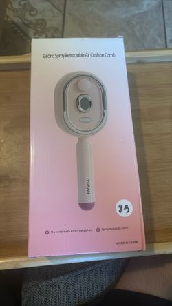 Electric spray retractable air cushion comb