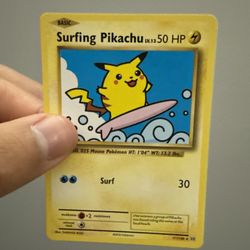 Pokemon (Surfing Pikachu) Card