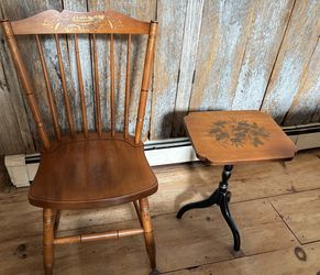 Hitchcock table and chair