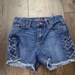 Girls Blue Jean Shortie Shorts Size 10 By Childrens Place #10