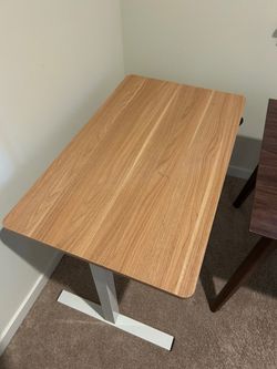 Oak Sit Stand Desk