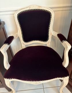 Chairs velvet burgundy