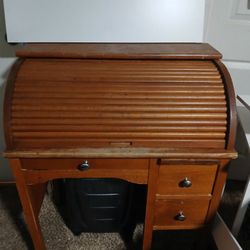 Antique Wood Desk / Vanity 