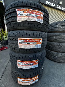 4 NEW TIRES ARROYO 225/45/17