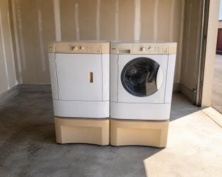 Kenmore Front Load Washer & Electric Dryer Set – Tested, Works Great w/ Storage Drawers