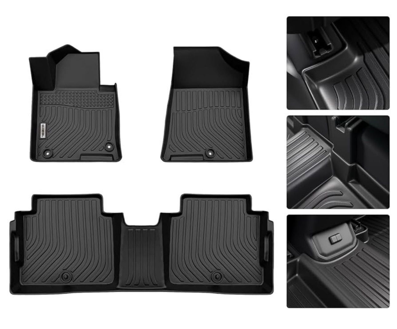 orealtrend Car Floor Mats Compatible with Kia Optima K5 2016-2020 Floor Liners Heavy Duty All Weather Guard Spill Proof Black Front Rear Car Carpet Cu