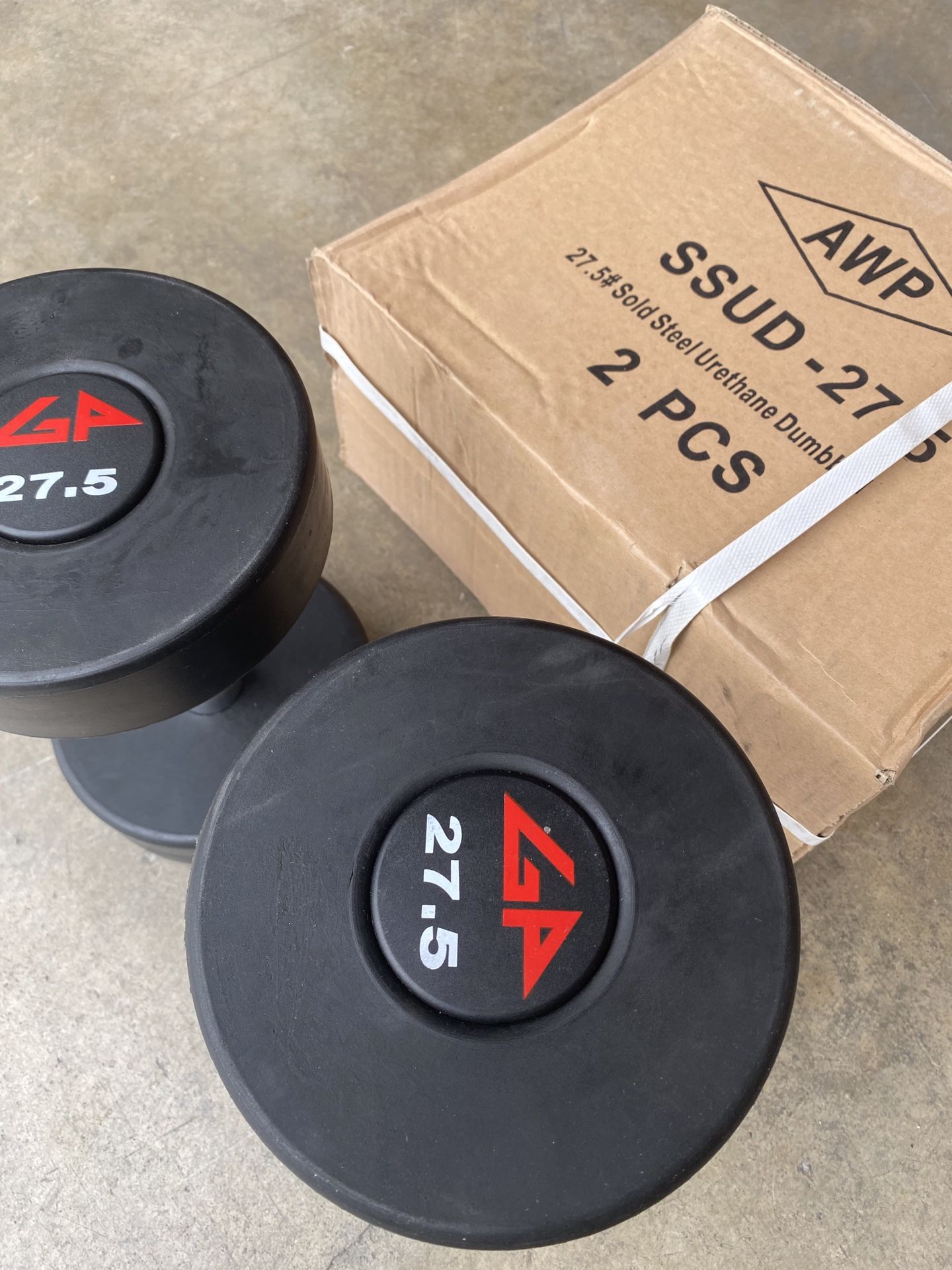 New GP commercial grade urethane dumbbells $2 per pound