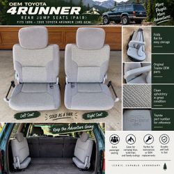 OEM 1995 Toyota 4Runner Rear Jump Seats Pair