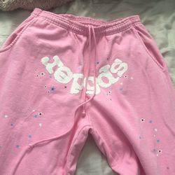 Pink Sp5der Pants 
