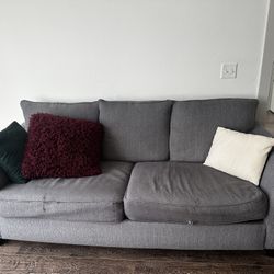 Gray Couch with Pull out Bed